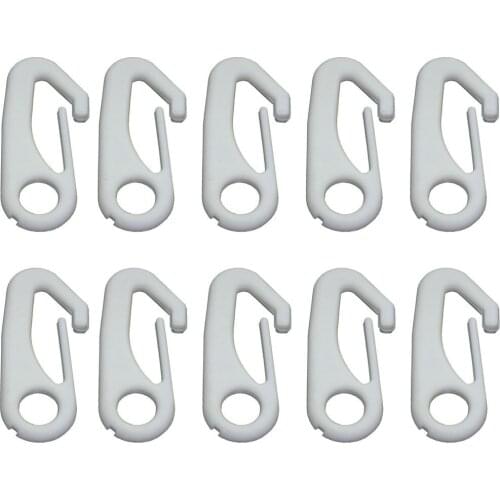 10 PCS Flag Pole Clip Snap Hooks Nylon Flagpole Attachment Hardware - To Attach Flag To Flagpole with Rope