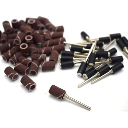 100pcs Jewelry Tools Sanding Paper Sand Bands with Shanks Dremel Rotary Tool