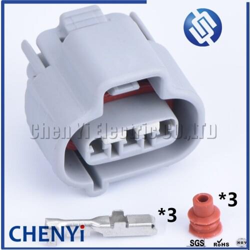 2 Sets 3 pin female Waterproof Automobile Connector VSS Sensor For TOYOTA Carola Corolla Alto 11143 DS-BN-3F-GR 90980-11145