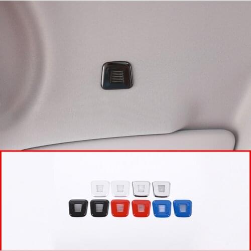 For Alfa Romeo Giulia Stelvio 2017 Car-Styling Car Roof Microphone Cover Trim Black Accessories 2 Pcs