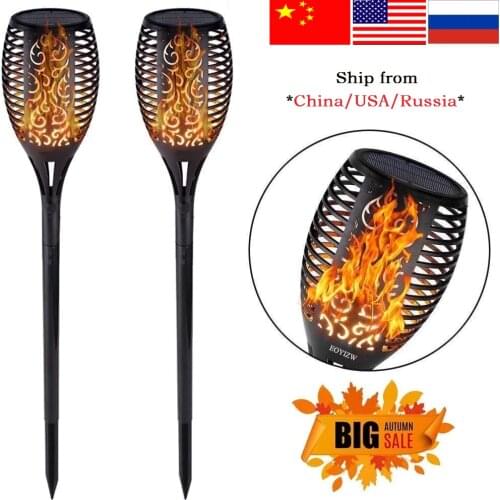 Flame Solar Torch Lights Lawn Lamp 1/2/4Pcs Dancing Flickering Lamp for Mpow LED Waterproof Solar Torch Light Garden Solar Lamps