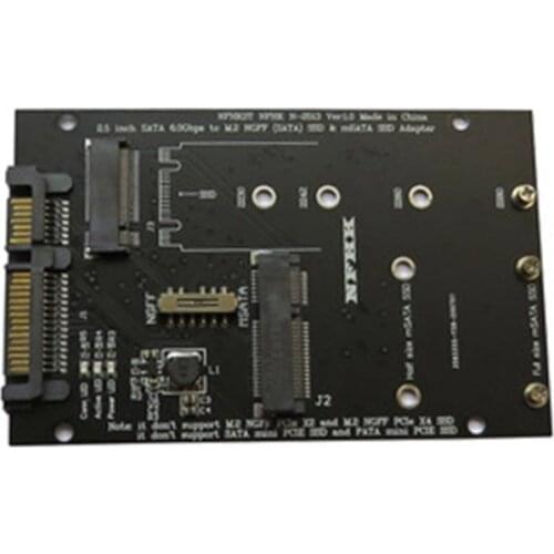 MSATA Adapter Card SSD SATA 7+15 Pin To 2.5" Adapter Board Mini PCI-E m SSD SATA Adapter Converter Card for PC Laptop