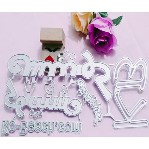English letter Metal Cutting Dies for DIY Scrapbooking Album Paper Cards Decorative Crafts Embossing Die Cuts