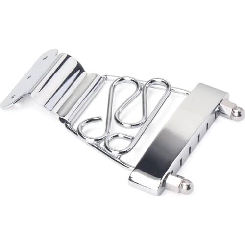 Archtop Jazz Trapeze Short 6 String Tailpiece Bass Guitar Bridge With Screws