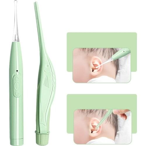 Baby Ear Cleaner Spoon LED Flash Light Ear Wax Curette Picker Visual Children Earpick Eer Wax Dig Remover Ear Nose Novel Tweezer