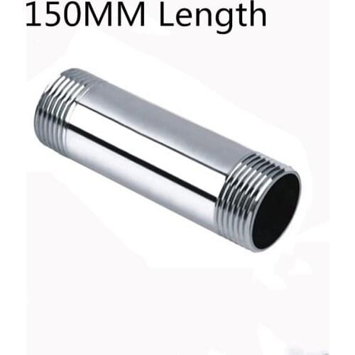 Male Threaded Stainless Steel SS 304 Pipe Fittings 150MM Length 1/4" DN8 3/8" DN10 1/2" DN15 3/4" DN20 1" DN25 1-1/4" DN32