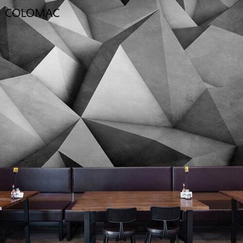 Colomac Custom 3D Retro Office Reception Counter Background Wall Paper Industrial Style Mural Decoration for Home Drop Shopping