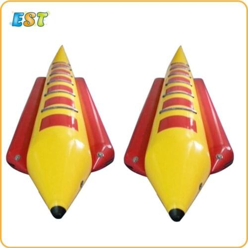 Hot Selling 5 Seats Summer Games Inflatable Flying Fish Banana Boat / Inflatable Banana Boat Floating Towable