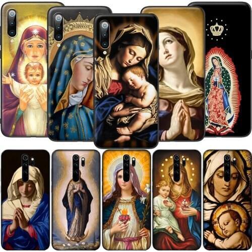 GX196 Retro Vintage Statue Virgin Maria Case for Xiaomi Note 10 8Lite CC9 9 9T 10T A1 A2 A3 5X 6X F1 Poco F2 X3 NFC M3 Pro Lite