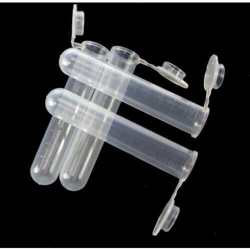 LOT10 2ml Lab PP Scale Centrifuge Tube Round-bottom With Cap EP Tube PCR Tube Sample Specimen