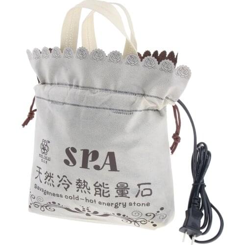 MagiDeal Electric Hot Stones Heating Bag Warmer Heater for Body SPA Massage