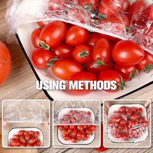 100/200/300pcs Reusable Bowl Covers Fresh-keeping Cover Film Household Food-grade Bowl Cover Kitchen Accessories Cozinha