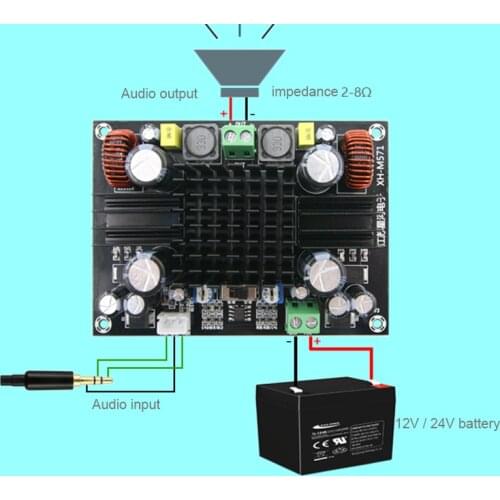 XH-M571 super power mono digital amplifier board audio amplification TDA8954TH pure after class 420W 2018