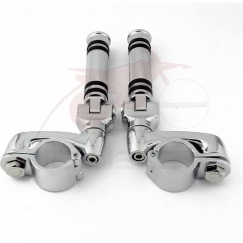 32mm Motorcycle Highway Foot Pegs Engine Guard Footrest Mount Clamps Kit For Harley Sportster Touring Road King Softail Dyna