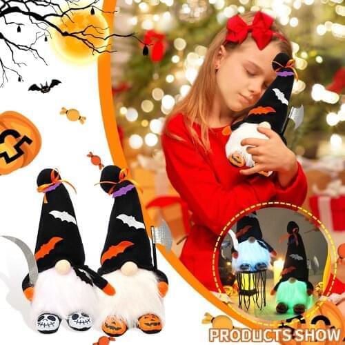 New Year Decoration Gifts Halloween Decoration With Lights Faceless Old Man Doll Dwarf Santa Claus Christmas Tree Decoration