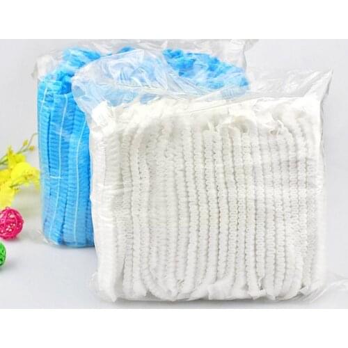Disposable Non Woven Fabric Permanent Make Up Hotel For Cate Disposable Net Food Waterproof Non-woven Hair Cap Sterile Caps N7U8