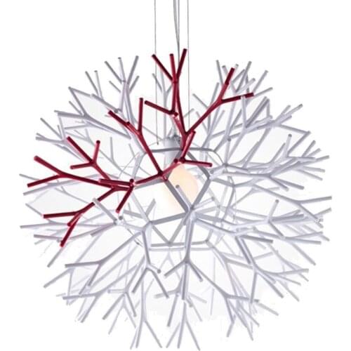 Novelty Korea Style Art Coral Pendant Lamp Lustres De Cristal Lustre Pendant Light Home Lighting For Reading Room Coffee Shop