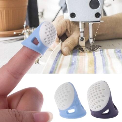 Silicone Pin Needles Thimble Finger Protector DIY Sewing Needlework Accessory