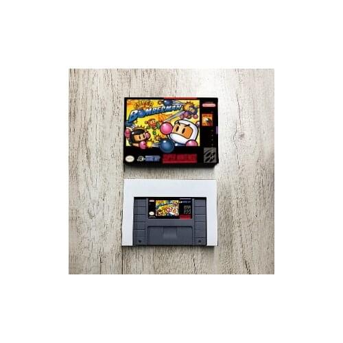Super Bomberman - USA Version Action Game Card with Retail Box