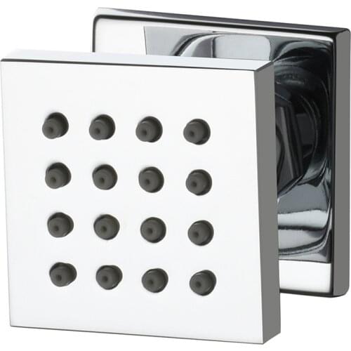 Installation of copper square small top sprinkler head into the wall