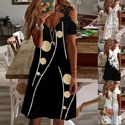 Wow chan Off-the-shoulder Summer Dresses