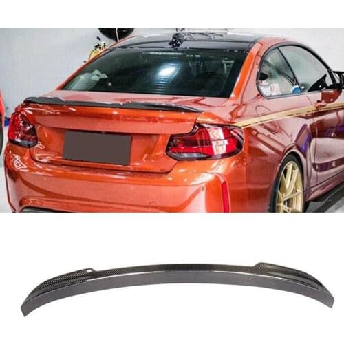 Carbon Fiber Rear Trunk Spoiler Boot Lip Wing Lip For BMW 2 Series F22 F23 F87 M2 M2C M Sport Coupe 2014 - 2019 Non Wagon
