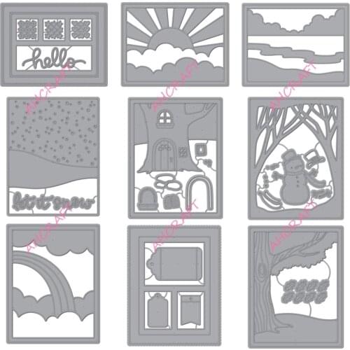 1# HBB dies Set Metal Cutting Dies for DIY Scrapbooking Photo Album Decorative Embossing Paper Card Crafts Die 2020