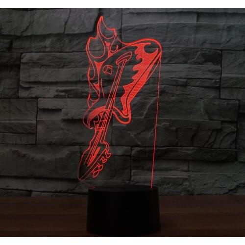 3d Guitar Modelling Night Light USB Remote/Touch Switch Desk Table Lamp Bluetooth speaker Lighting Mood Lights Kids Xmas Gift