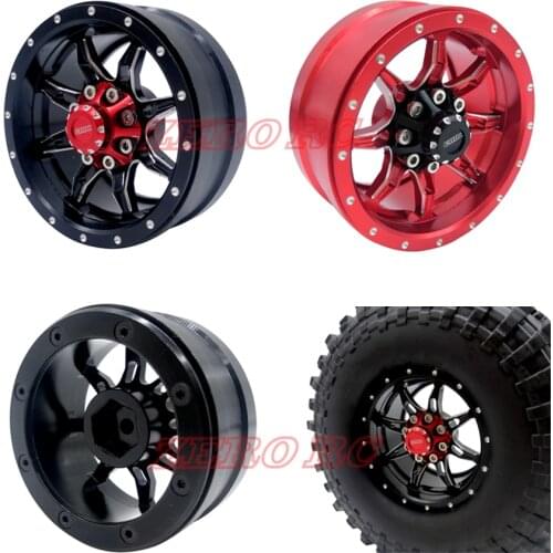 4PCS 1.9" ALLOY ROCK CRAWLER BEADLOCK WHEEL RIM FOR 1/10 RC CAR AXIAL SCX10 TRX-4 MST RGT JEEP 90046