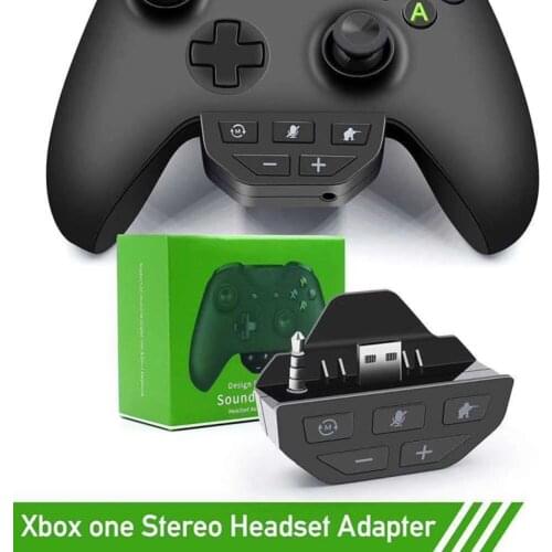 Stereo Headset Adapter Mic Headphone Converter for Xbox One ControllerSound Enhancer For Joystick Audio Headphone Converter