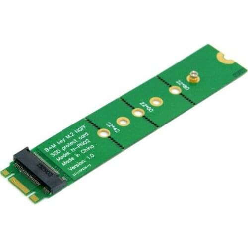 PCI-E 2 Lane M.2 B+M key NGFF 42mm 60mm 80mm SSD Male to Female Extension Adapter Add on Cards PCBA