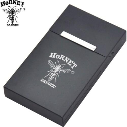 Hornet Danger Aluminum Cigarette Case Cover 16MM*60MM*105MM For Thin Cigarettes Case Holder Hard Metal Tobacco Box Case Cover