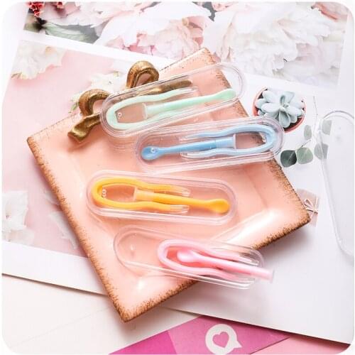 Color Contact Lens Case Box Tweezers and Suction Stick for Eyes Care Tool Contact Lenses Inserter Tools Contacts Case