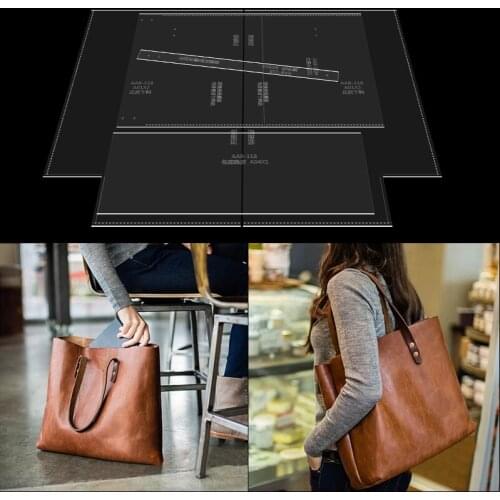 DIY Fashionable mens and womens universal handbags Sewing Pattern Hard Kraft Paper Stencil Template DIY Craft Supplies 38*33