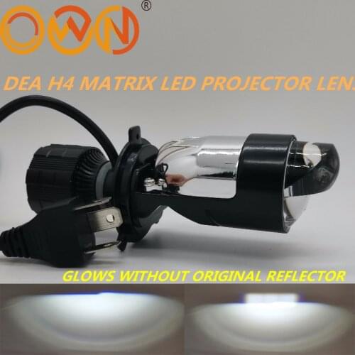 DLAND OWN MATRIX MINI H4 EASY INSTALLATION BI LED PROJECTOR LENS KIT, SMALL SIZE 35W POWER BULB LAMP WITH EXCELLENT BEAM