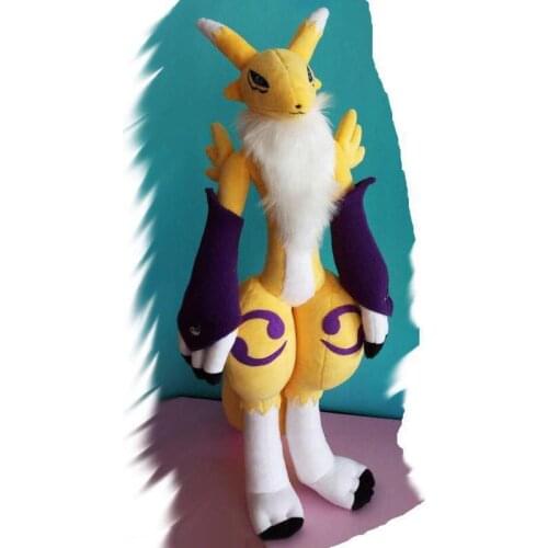 Giant Handmade Digital Monster Digimon Tamers Renamon Soft Plush Doll Toy 20"
