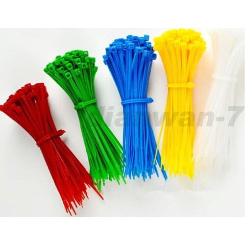 Cable tie, 4x200mm,Nylon cable ties self-locking type cable ties of plastic international standard. 200 pieces