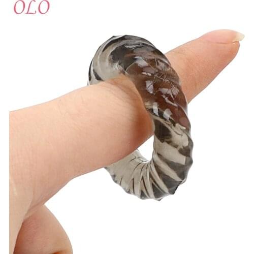 OLO Cock Ring Sex Toys for Men Male Penis Ring Elastic Silicone Male Longer Lasting Delay Ejaculation Adult Products