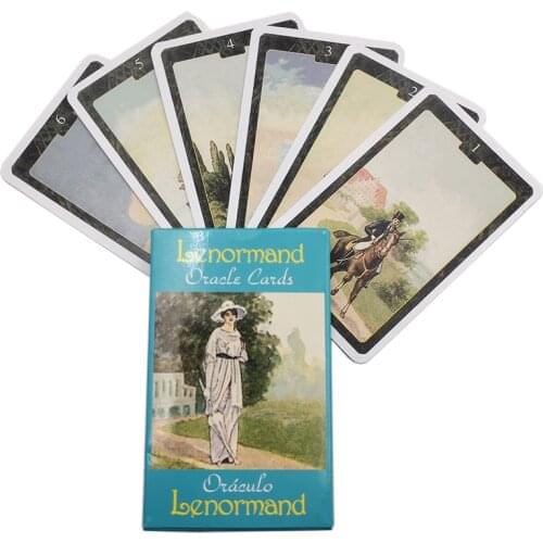 Lenormand Oracle Cards Divination Fate Tarot English/Italian/Spanish/French/German Manual Tarot Cards Deck Party Board Game