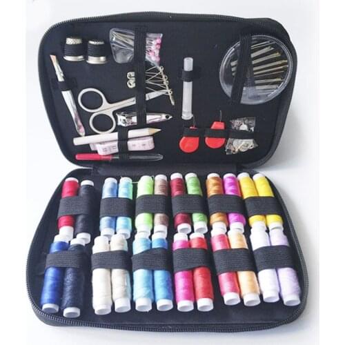 90 Pcs Sewing Kits DIY Multi-function Sewing Box Set for Hand Quilting Stitching Embroidery Thread Sewing Accessories