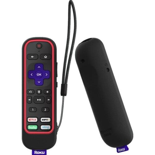 SIKAI silicone cover designed for Roku Ultra 2020 and 2019 Enhanced Voice Remote 4670R 4670X RC-AL9