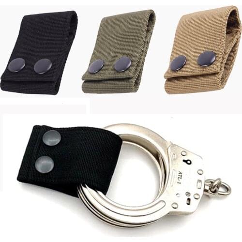 Tactical Quick-pull Handscuff Strap for Belt Portable Police Duty Button Lanyard Nylon Multifunctional Waist Hanger Accessories