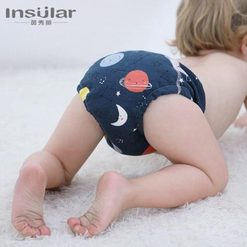 3 Box 6 Pcs 6-Layer Pure Cotton Baby Training Pant Baby Gauze Cotton Diaper Pants Baby Products