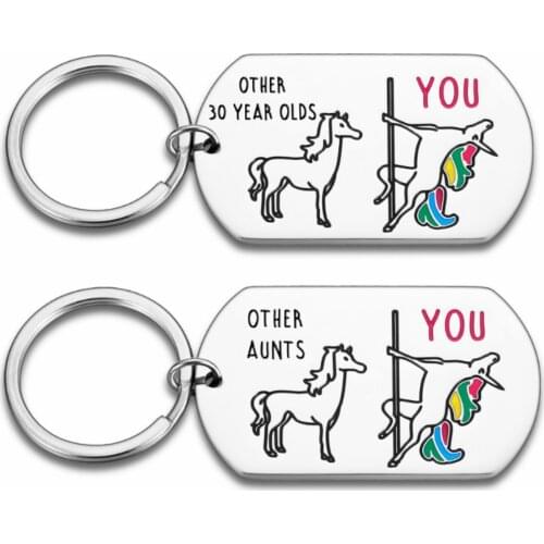 Encouragement Keychain Gift for Boss Lawyer Aunt Happy Birthday Keychain 30 Years Old Gift for Lover Friend Family Keyring Gift