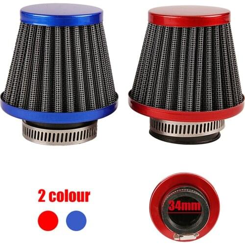 Mini Moto Scooter Silver Motorcycle 34mm Air filter Fit For honda Monkey Bike Orangutan Bike Parts Z50 Dirt Pit Bike Z50