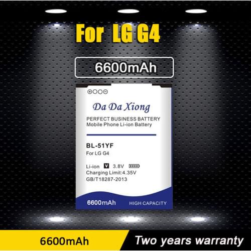 High quality 6400mAh BL-51YF / BL-51YH Battery for LG G4 H815 H818 H819 VS999 F500 F500S F500K F500L H811 V32 Phone battery
