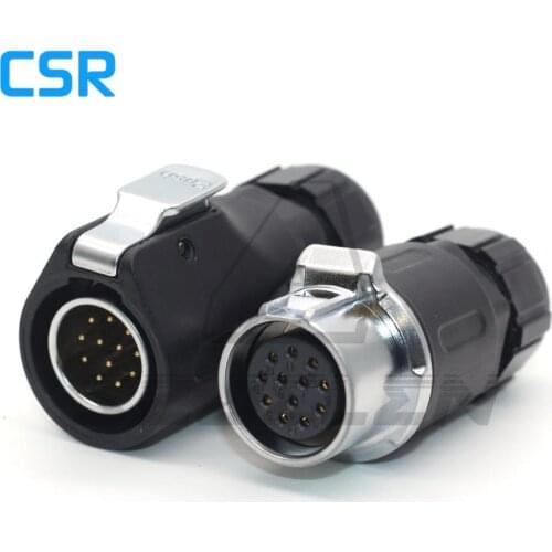 XHP20 , Waterproof Connector 12 Pin Industrial equipment Wire Connector Male Plug and Female Socket Docking connector IP67