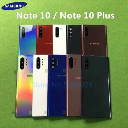 Back Cover Camera Glass Replacement Rear Battery Door Housing Case For Samsung Galaxy Note 10 Plus N975 NOTE 10 N970 N970F