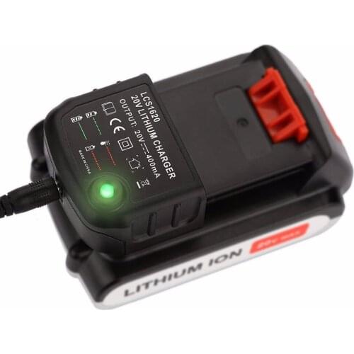 20V Lithium Battery Charger LCS1620 for Black & Decker LBXR20, LBXR20-OPE, LB20, LBX20, LBX4020, LB2X4020, LBXR2020-OPE, LB2X302