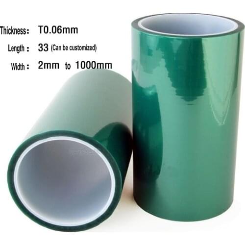 Green High Temperature Resistant Tape Spray Paint with Pet Green Tape PCB Board Electroplated Floor Leather Splicing Tape